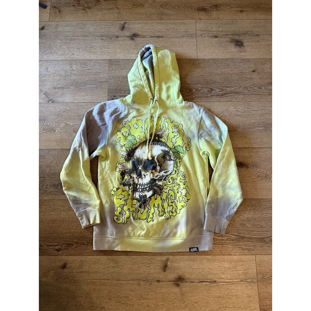 Broken Promises Multicolor Tie Dye Mens Pullover Hoodie Bee So Heartless Size M